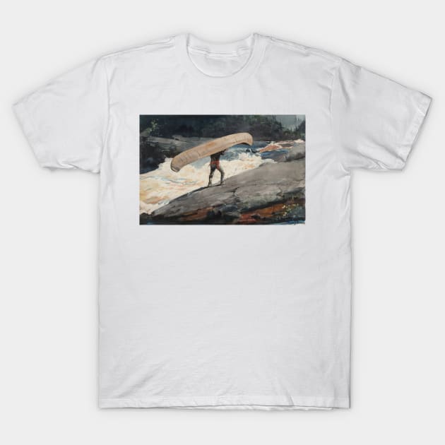 The Portage by Winslow Homer T-Shirt by Classic Art Stall
